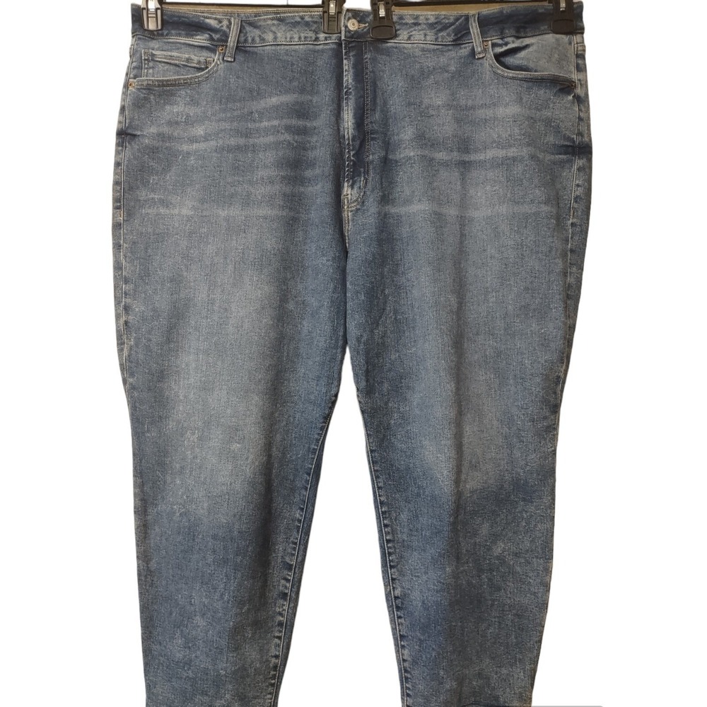 Old Navy OG Straight Jeans Mens 52"W Blue 5 Pocket Extra Stretch High Rise Denim